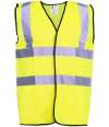 WR001 DWHV24 Warrior Hi-Vis Waistcoat Fluorescent Yellow colour image